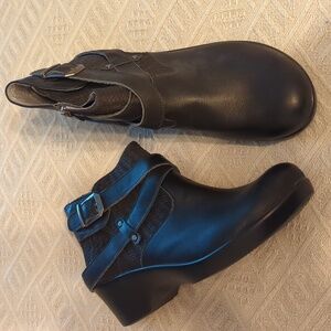ALEGRIA EVA Black Buckle Booties EU42/US 11.5-12 EUC